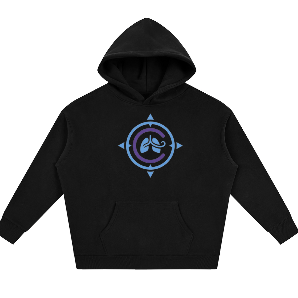 COPD Compass Care Oversize Fleeced Hoodie